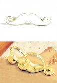 Anel mustache branco